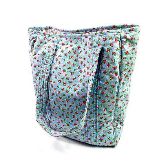 Ralph Lauren Floral Blue Tote Bag - Picture 2 of 6